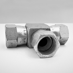 [JJJ121212] 3/4&quot; JIC FEMALE SWIVEL X 3/4&quot; JIC FEMALE SWIVEL X 3/4&quot; JIC FEMALE SWIVEL TEE