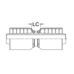 [K090-1616] 1&quot; HOSE JOINER STRAIGHT X 1&quot; 1-PIECE 1 &amp; 2-WIRE TAIL