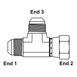 [KMKFKM303030] 30mm Komatsu Tee
