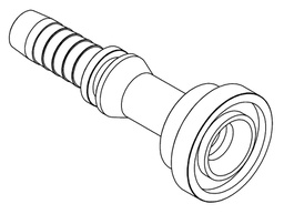 [S023-1212] 3/4&quot; SAE CODE 61 STAIGHT FLANGE STRAIGHT X 3/4&quot; SWAGE HOSETAIL (2-PC)
