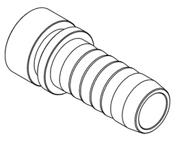[S096-0005] 5/16&quot; LIFESAVER STRAIGHT X  SWAGE HOSETAIL (2-PC)